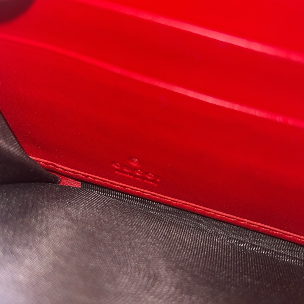 Gucci Guccissima Red Leather Wallet - great condition - Picture 4 of 7